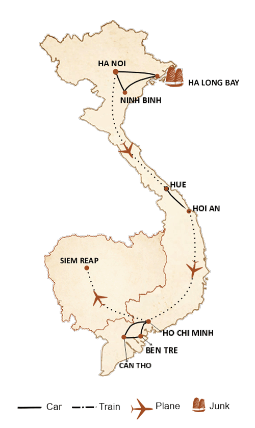 Tour map