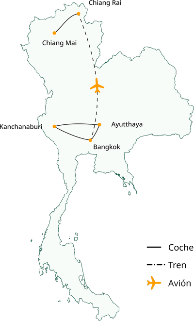 Viaje de 10 días al Norte de Tailandia con Chiang Rai
