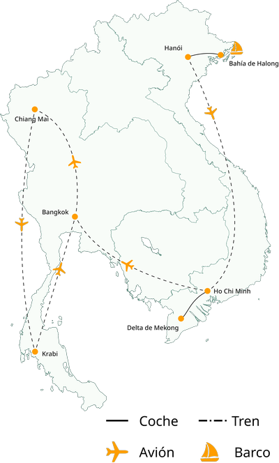 Vietnam y Tailandia en 15 días: Norte a Sur imprescindible