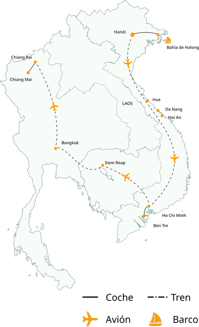 Viaje a Tailandia, Camboya y Vietnam en 18 días