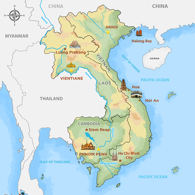 Vietnam, Cambodia & Laos