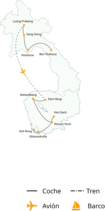 Viaje a Laos y Camboya en 21 días: Explora la belleza oculta