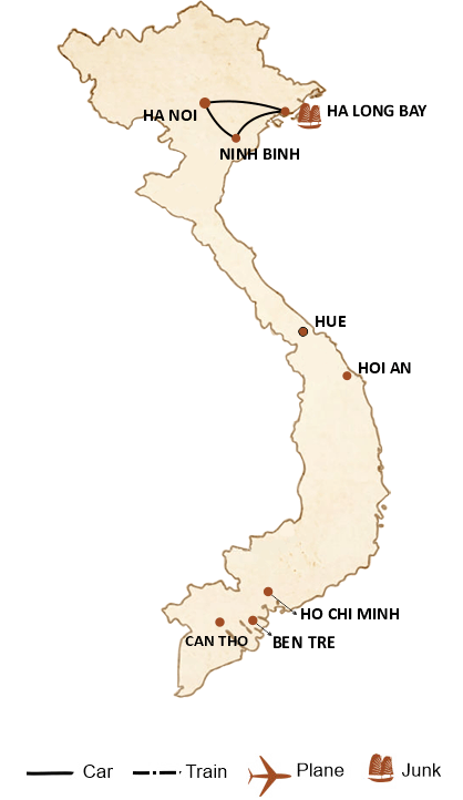 5-Day North Vietnam: Hanoi - Halong Bay - Ninh Binh