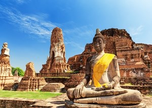 Timeless beauty: Ayutthaya's ancient temples whispering stories of the past.