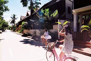 Hermoso paseo en bicicleta, Luang Prabang