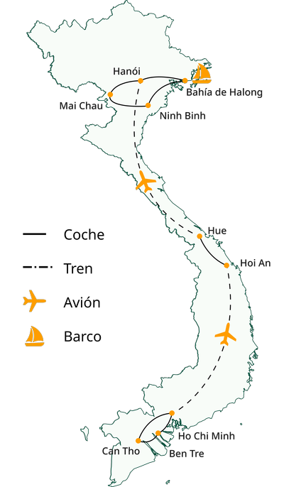 Viaje a Vietnam en 12 días: de sur a norte