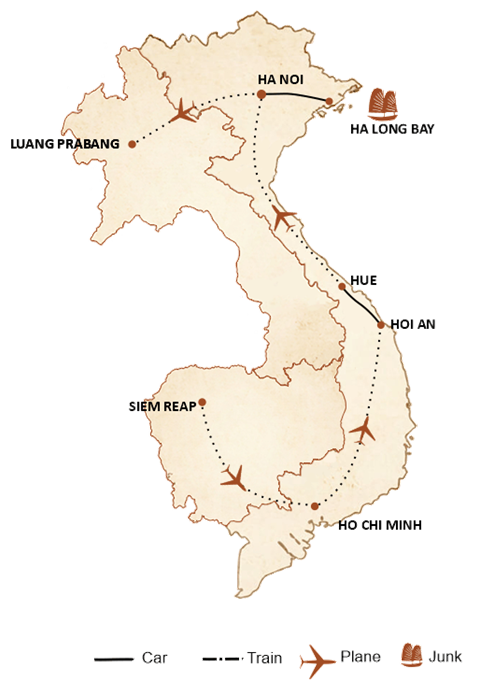 Glimpse of Cambodia Vietnam and Laos Tour in 2 Weeks