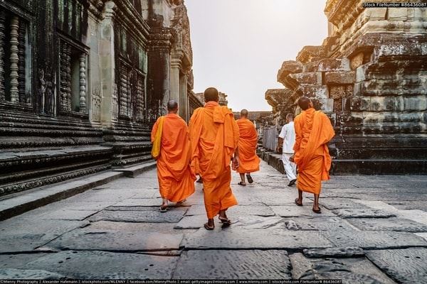 Los monjes de Camboya