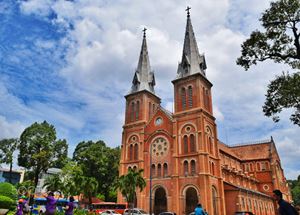 Catedral de Notre Dame, en el centro de la ciudad de Ho Chi Minh