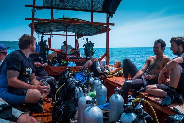 Excursión de buceo en Sihanoukville, Camboya