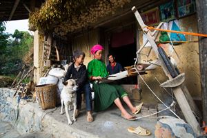 Famille ethnique à Ha Giang