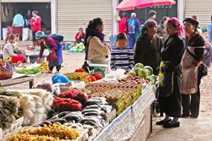 Le marché à Muang Sing