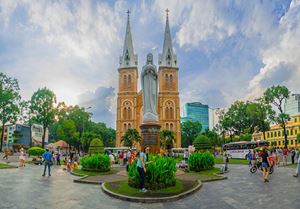 Catedral de Notre Dame en la ciudad de Ho Chi Minh