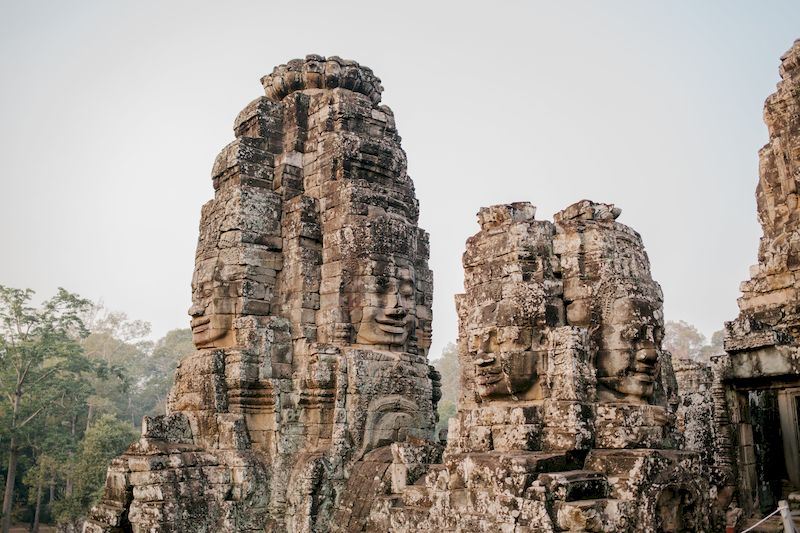 Explora la arquitectura única del templo en Camboya