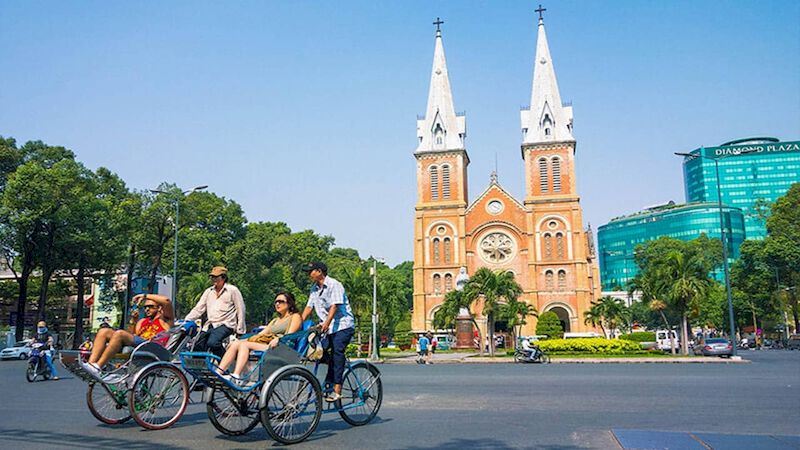 La Catedral de Notre Dame, uno de los símbolos de la ciudad de Ho Chi Minh