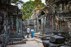 Exploring the echoes of ancient civilizations at Angkor Wat, where each stone is steeped in history