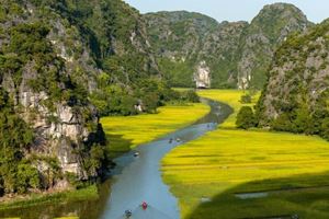Rural tranquility and boat rides through Ninh Binh's lush Tam Coc