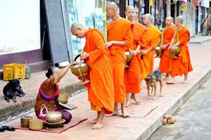 Tat Bak Ceremony in Luang Prabang