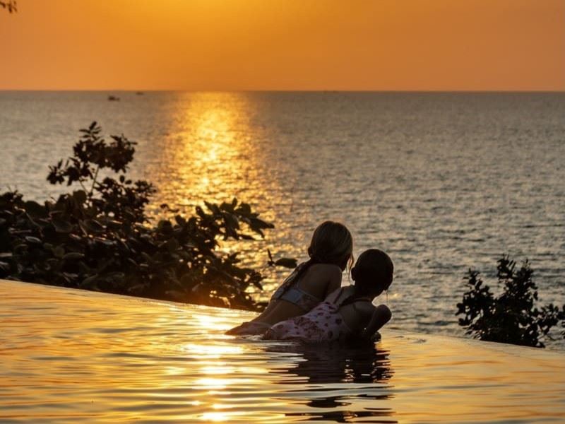 Momento de relajación en Six Senses Krabey Island