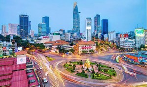 Skyscrapers and scooters: the dynamic pulse of Ho Chi Minh City.