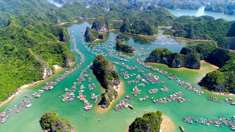 Halong Bay, one of the 7 Beautiful Bays of the World