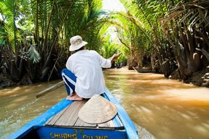 Delta de Mekong, la mitad terrestre y la mitad acuática