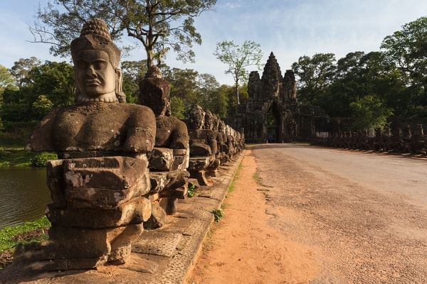 La entrada a los templos de Angkor