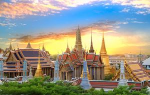 Temple spires and city fires: The dynamic spirit of Bangkok.